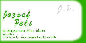 jozsef peli business card