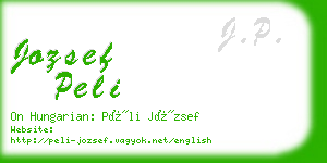 jozsef peli business card